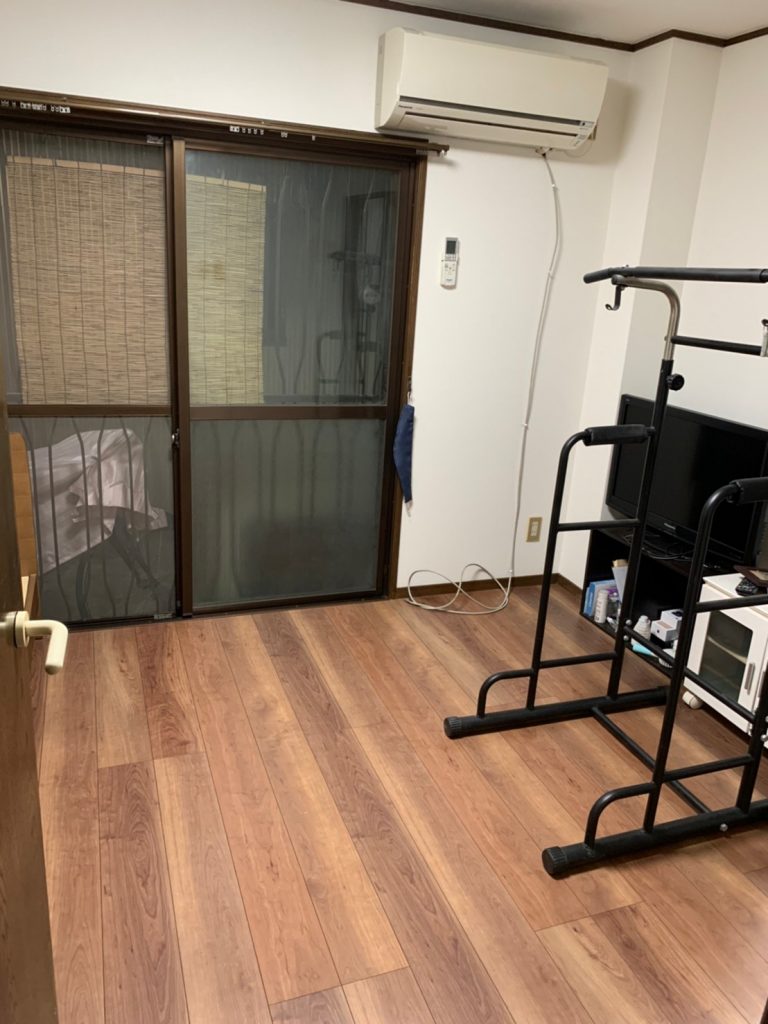 部屋のイメージ一新 フローリング貼替え工事　大阪市生野区
