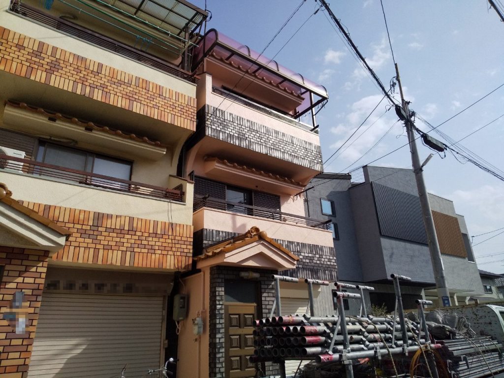 やんわり印象替え　外壁塗装工事　東大阪市新池島町