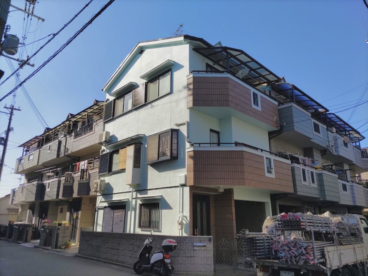 屋根外壁塗装工事　東大阪市日下町　K様邸