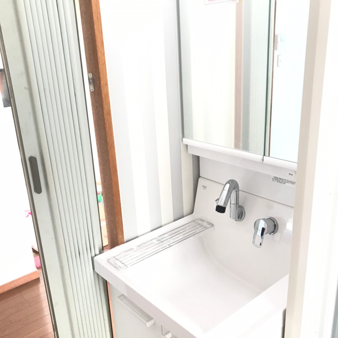 洗面化粧台交換工事