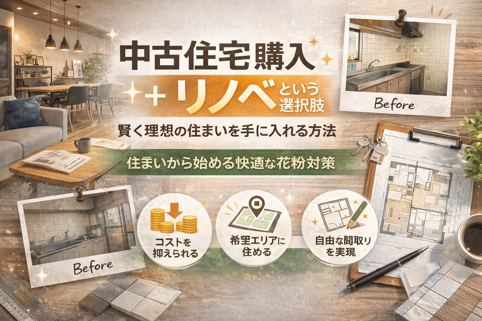 中古住宅購入＋リノベという選択肢｜賢く理想の住まいを手に入れる方法