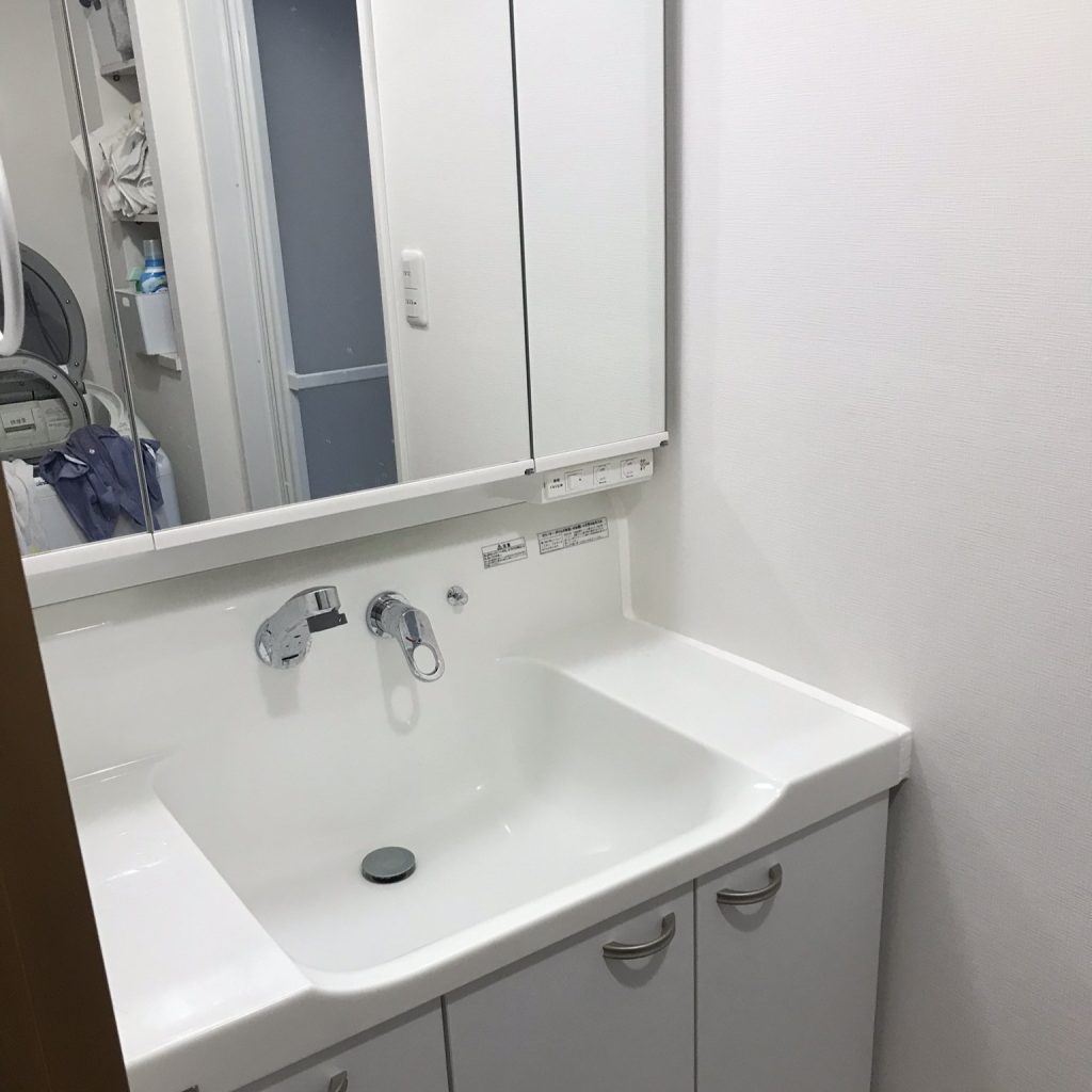 洗面化粧台交換工事 Panasonic Cライン