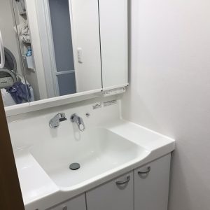 洗面化粧台交換工事 Panasonic Cライン