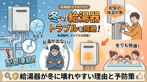 給湯器が冬に壊れやすい理由と予防策