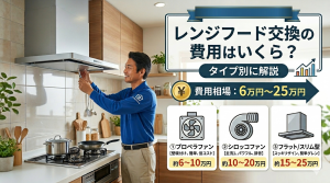 レンジフード交換の費用はいくら？タイプ別に解説