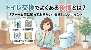 トイレ交換でよくある後悔とは？