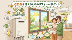 光熱費を抑えるためのリフォームポイント