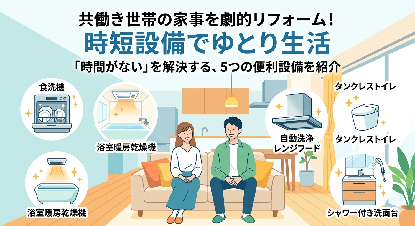 共働き世帯におすすめの住宅設備とは？