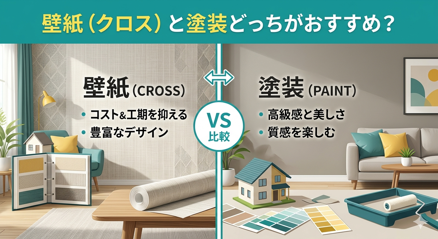 壁紙（クロス）と塗装どっちがおすすめ？