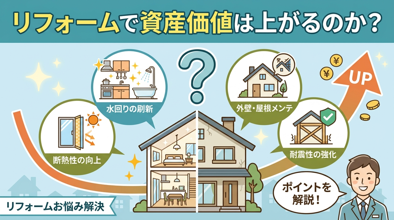 リフォームで資産価値は上がるのか？