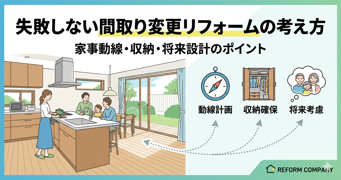 失敗しない間取り変更リフォームの考え方