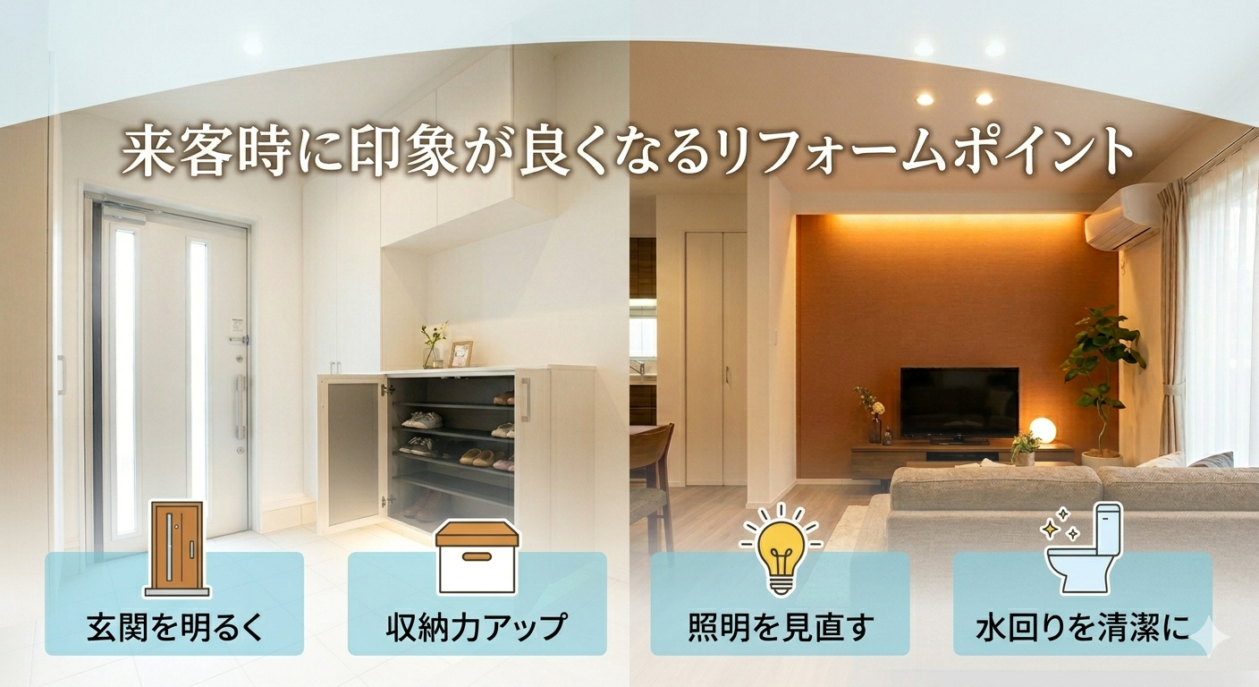 来客時に印象が良くなるリフォームポイント