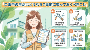 工事中の生活はどうなる？事前に知っておくべきこと