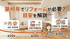 築何年でリフォームが必要？目安を解説