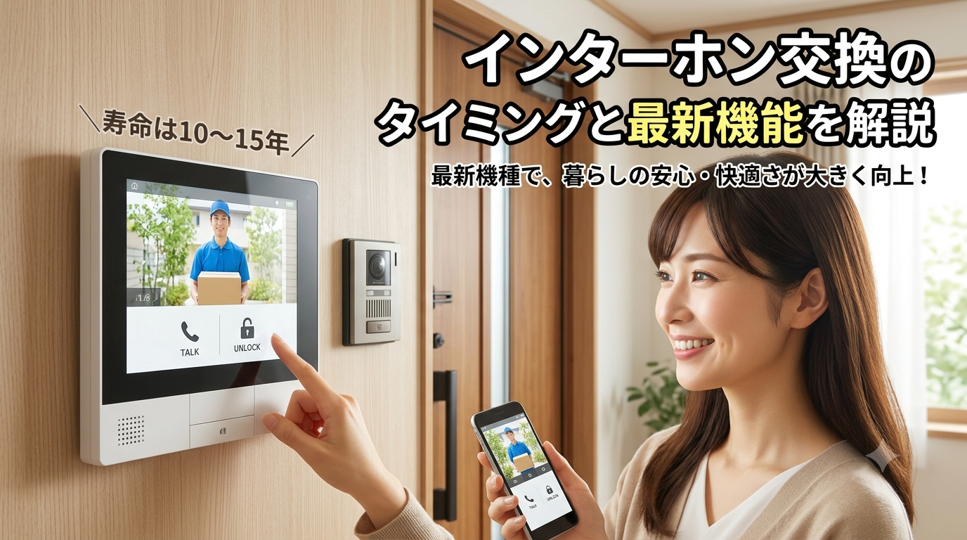 インターホン交換のタイミングと最新機能を解説
