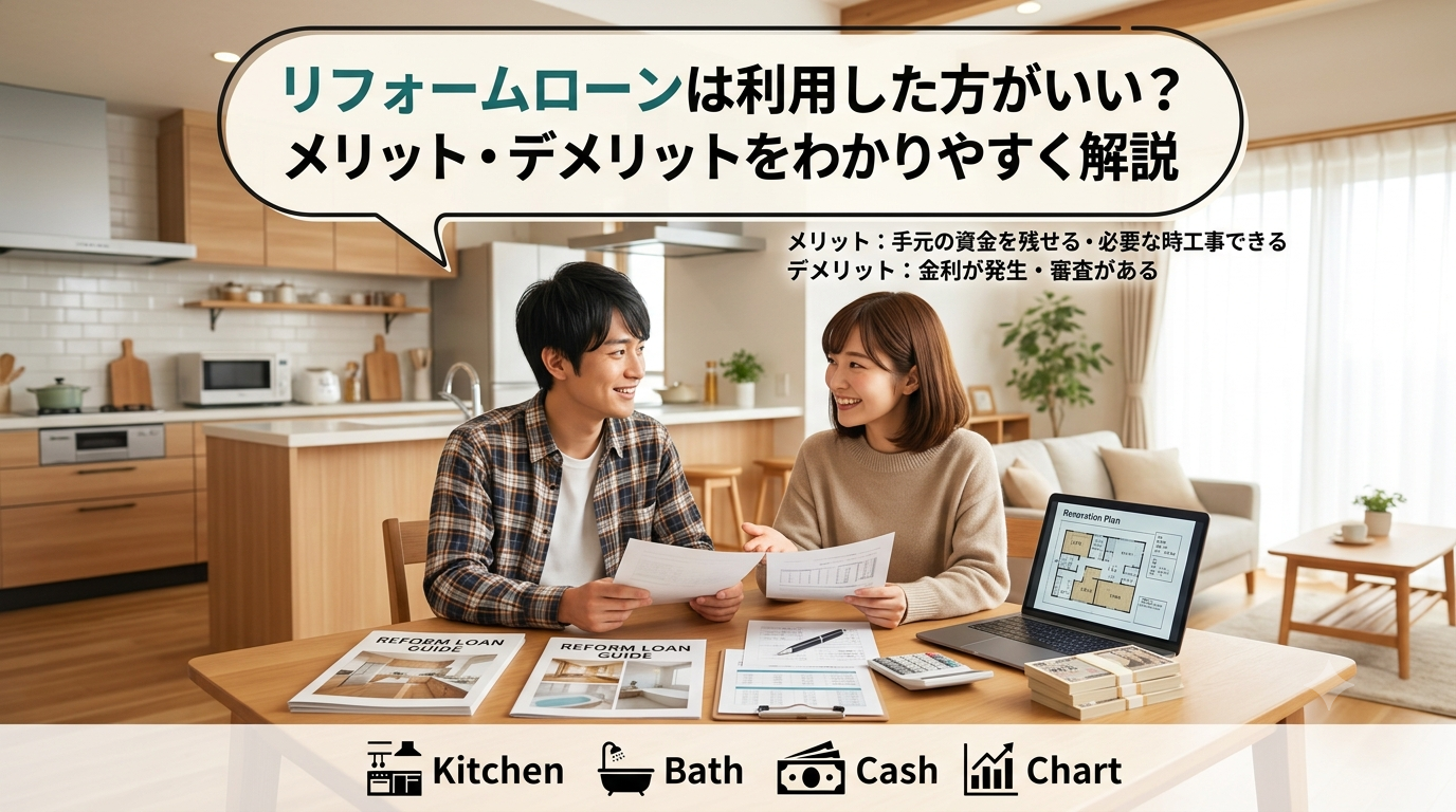 リフォームローンは利用した方がいい？メリット・デメリットをわかりやす